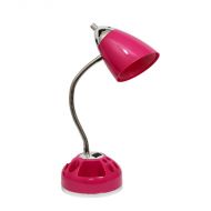 Limelights LimeLights Flossy Organizer Desk Lamp with Charging Outlet Lazy Susan Base