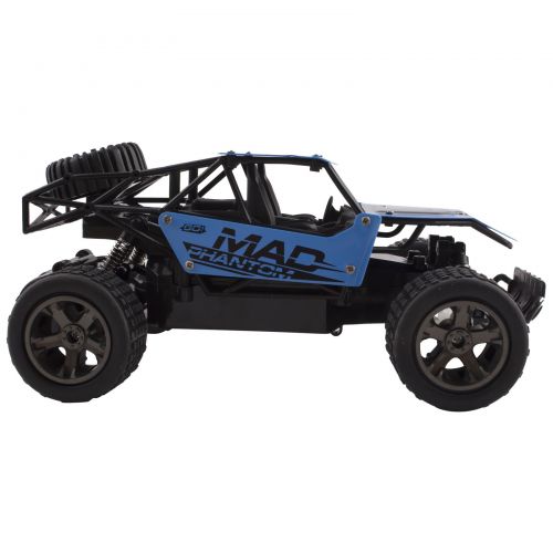  Vokodo RC Truck 2.4 GHz Mad Turbo King Cheetah Diecast Body Remote Control Buggy Car 1:18 Scale RTR With Working Off-Road Suspension High Speed Radio Control Hobby Truggy Rechargeable Bat