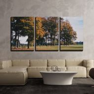 Wall26 wall26 - 3 Piece Canvas Wall Art - Landscape of Countryside with Trees - Modern Home Decor Stretched and Framed Ready to Hang - 16x24x3 Panels