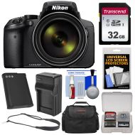 Nikon Coolpix P900 Wi-Fi 83x Zoom Digital Camera with 32GB Card + Battery & Charger + Case + Sling Strap + Kit