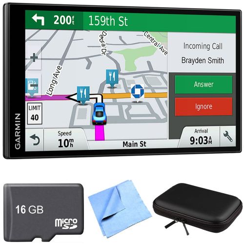 가민 Garmin DriveSmart 61 NA LMT-S Advanced Navigation GPS with Smart Features Travel Bundle