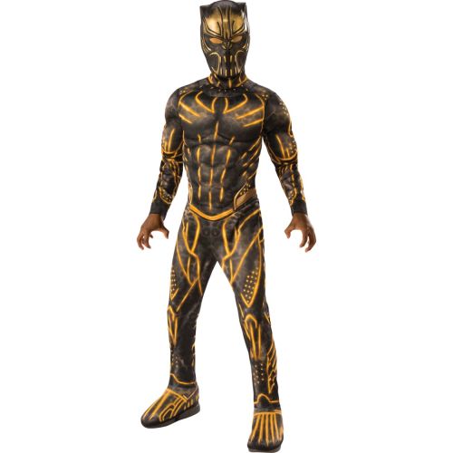  Rubies Costumes Marvel Black Panther Movie Deluxe Boys Erik Killmonger Battle Suit Costume