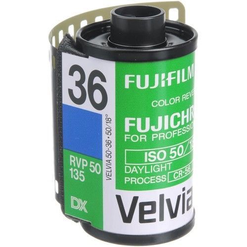 후지필름 Fujifilm Fuji Fujichrome Pro Velvia 50 135-36 35mm Color Slide Film (1 Roll)