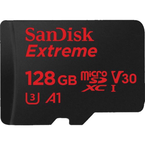 샌디스크 SanDisk 128GB Extreme microSDXC UHS-I Card with Adapter - SDSQXVF-128G-AN6MA