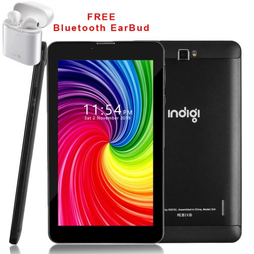  Indigi 7.0inch Unlocked 2-in-1 Android 4.4 Smartphone + TabletPC w Built-in Smart Cover (Black)+ Bluetooth Included
