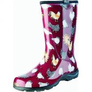 Sloggers Womens Rain & Garden Boots - Barn Red Chicken Print