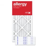 AIRx Filters Allergy 10x20x1 Air Filter MERV 11 AC Furnace Pleated Air Filter Replacement Box of 6, Made in the USA
