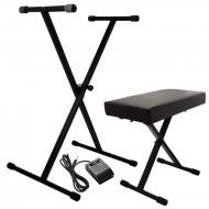 On-Stage KPK6520 Keyboard StandBench Pak with Sustain Pedal