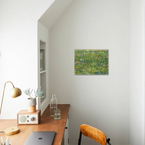  Art.com Patch of Grass Stretched Canvas Print Wall Art By Vincent van Gogh