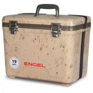 Engel Coolers 19 Quart 32 Can Lightweight Insulated Ice Cooler Drybox, Grassland