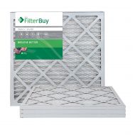 FilterBuy 20x20x1 Air Filter. AFB Silver MERV 8 20x20x1 Pleated AC Furnace Air Filter. Pack of 4 Filters. 100% produced in the USA.