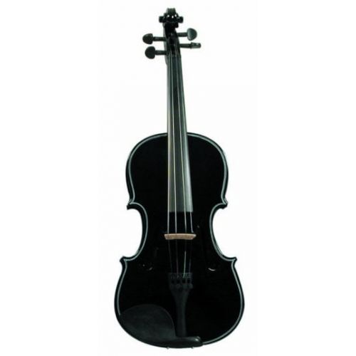  Merano Full Size Black Violin with Case