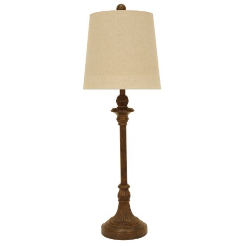  Decor Therapy Leroy Brownstone Whitewashed Buffet Lamp