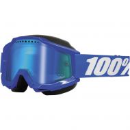 100% Accuri 2015 Snow GogglesMirror Lens BlueBlue Lens