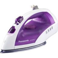 PANASONIC-SMALL APPLIANCES Panasonic Clothes Iron - Stainless Steel Sole Plate - 1200 W - White, Purple STAINLESS STEEL