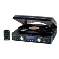 Jensen JTA-460 3-Speed Stereo Turntable with MP3 Encoding System and AMFM Stereo Radio