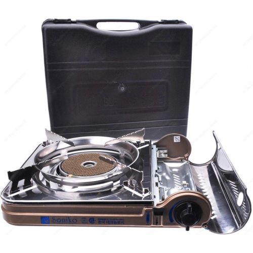  M.V. Trading Soniko NS3500CS Stainless Steel Portable Gas Stove with InfraRed Technology Ceramic Burner, Bronze