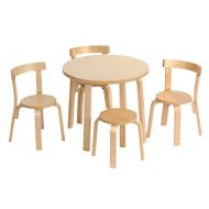Svan Play With Me Toddler Table + Chairs Set (Natural)