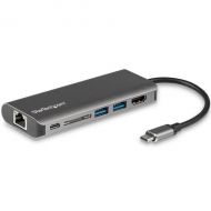 StarTech USB-C Multiport Adapter - SD card reader - Power Delivery - 4K HDMI - GbE - 2x USB 3.0