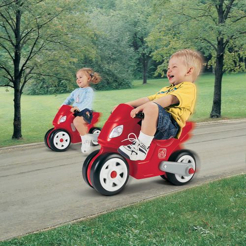 스텝2 Step2 Motorcycle Ride-On for Kids, Red