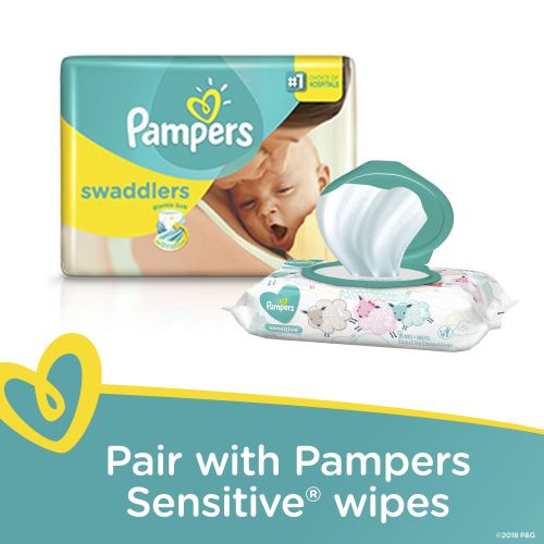  Pampers Swaddlers Blankie Soft Heart Quilts Diapers Size 5, 19 Count Jumbo Pack