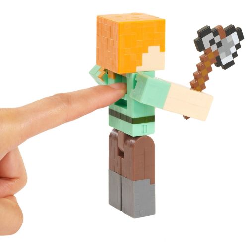  Minecraft Survival Mode Alex with Axe 5-Inch Figure