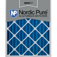 Nordic Pure 16x25x4 (3 58) Pleated Air Filters MERV 7 Qty 1