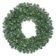 Vickerman 30 Oregon Fir Artificial Christmas Wreath with 70 Warm White LED Lights