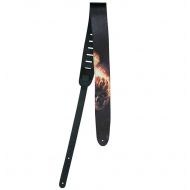 Peavey Marvel Ghost Rider 2.5 Wide Electric Acoustic Or Leather Guitar Strap