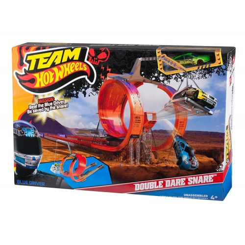 마텔 Mattel Team Hot Wheels Double Dare Snare Track Set