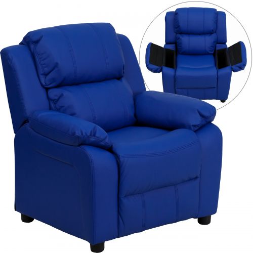  Flash Furniture Kids Vinyl Recliner with Storage Arms, Multiple Colors