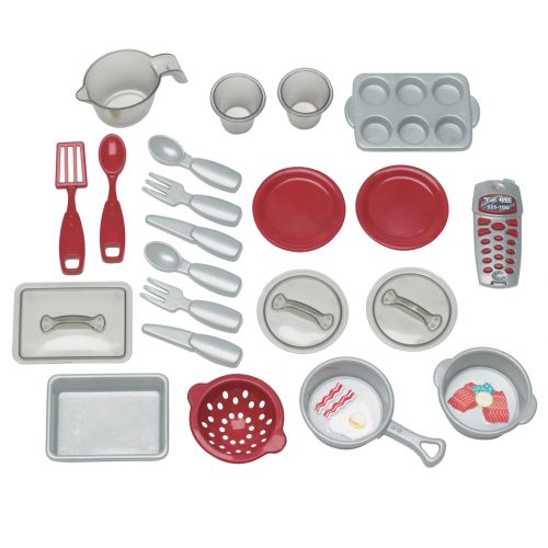  American Plastic Toys Cookin Kitchen with 22 accessories