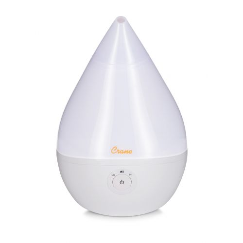  Crane USA Crane Droplet Ultrasonic Cool Mist Humidifier - White