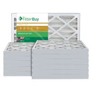 FilterBuy AFB Gold MERV 11 16x25x2 Pleated AC Furnace Air Filter. Pack of 12 Filters. 100% produced in the USA.