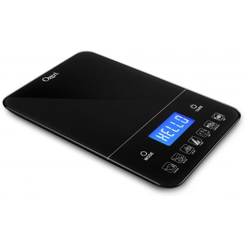  Ozeri Touch III 22 lbs (10 kg) Digital Kitchen Scale with Calorie Counter, in Tempered Glass