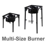 M.D.S Cuisine Burner with Multi Size Stand Big Propane Burner Outdoor Heavy Duty Metal New