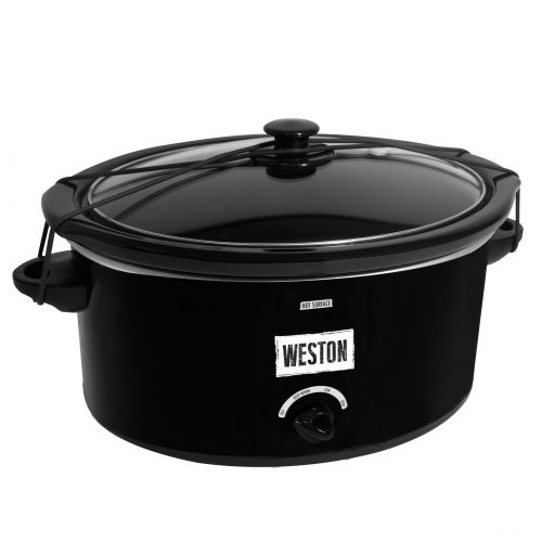  Weston Slow Cooker, 5qt with Lid Latch Strap
