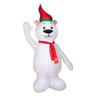 Airblown inflatables Gemmy Airblown Polar Bear with Scarf-Opp Inflatable
