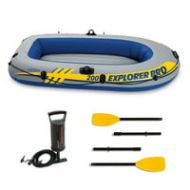 Intex Inflatable Explorer Pro 200 Two-Person Boat with Oars and Pump, 77 x 40 x 13