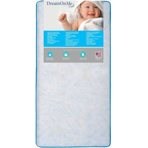  Dream On Me Twinkle Star Crib and Toddler 117 Coil Mattress