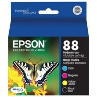 Epson 88 Moderate-capacity BlackColor Combo Pack Ink Cartridge - for Stylus CX4450, CX7450, N11