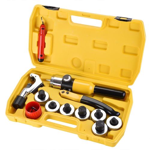  Yescom Hydraulic Tube Expander Swaging 7 Lever Expander Tools Kit HVAC Tool w Case