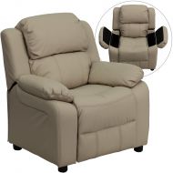 Flash Furniture Kids Vinyl Recliner with Storage Arms, Multiple Colors