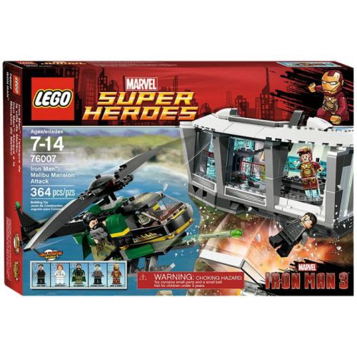  LEGO Marvel Super Heroes Iron Man Malibu Mansion Attack w Minifigures | 76007