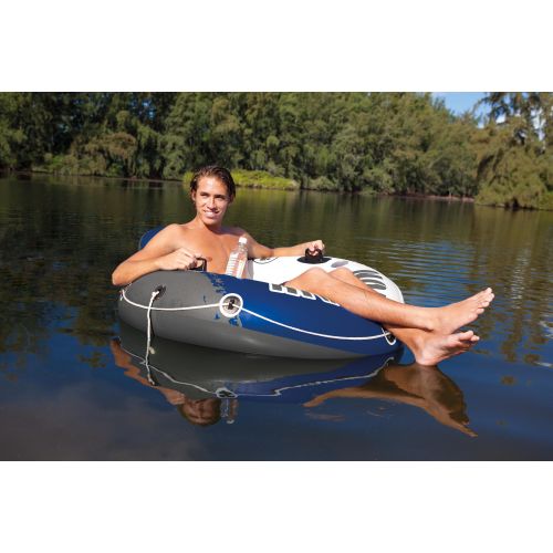 인텍스 Intex River Run I Inflatable Floating Tube Raft (4-Pack) with Mega Chill Cooler
