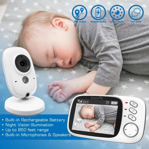  Serene Life Wireless Baby Monitor System - Camera & Portable Child Home Monitoring