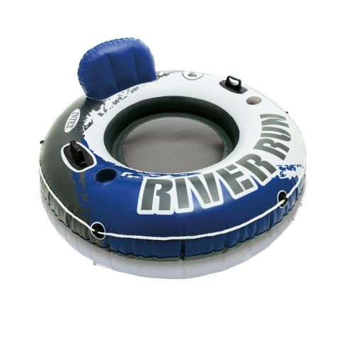 인텍스 Intex River Run Inflatable Floating Tube Water Raft for Lake River Pool (4 Pack)