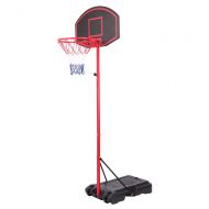 Zimtown Adjustable Basketball Stand Goal Height 5.2ft to 7.2ft, IndoorOutdoor Kids Youth Exercise Basketball Hoop Backboard Rim, with Wheels for Portable