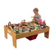 KidKraft Adventure Town Railway Train Set & Table with EZ Kraft Assembly and 120 accessories