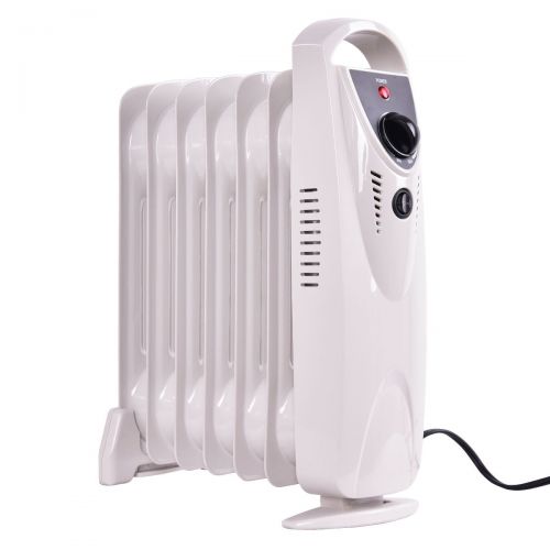 코스트웨이 Costway Portable 700W Electric Oil Filled Radiator Heater Thermostat Room Radiant Heat